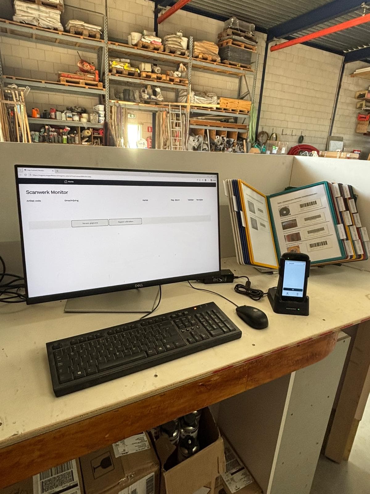 Klant van MSG software aan het werk met de software