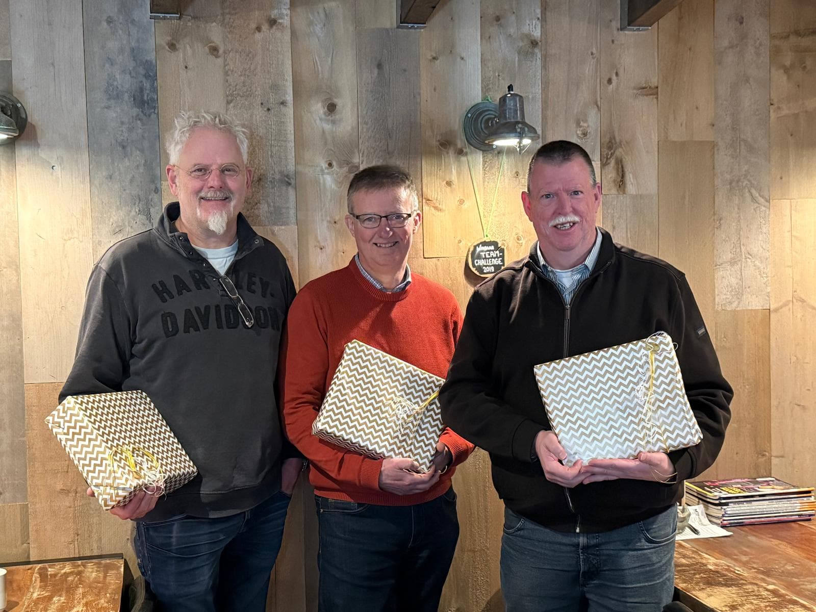 Guus, Rick, Peter 90 jaar MSG