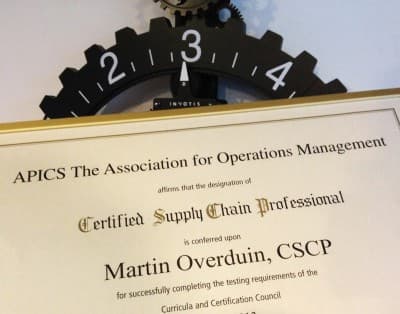 Martin Overduin CSCP Certificering