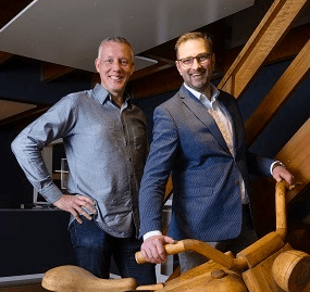 Albert en Martin bij motor msg vierkant