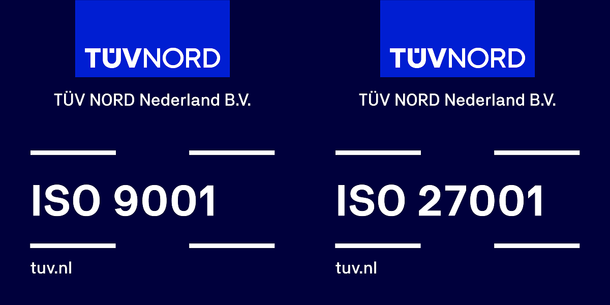 MSG software ISO 27001 & ISO 9001 gecertificeerd
