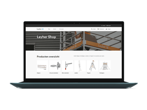 Layher nieuwe webshop