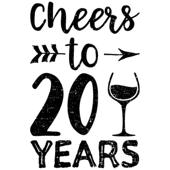 proost op 20 jaar 20e verjaardag mannen