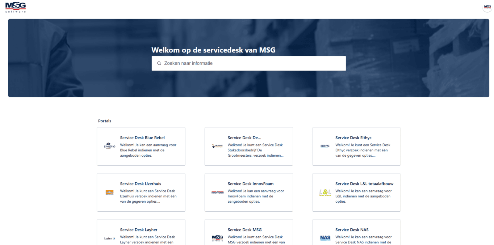 Uitrol Jira Service Desk voor alle klanten