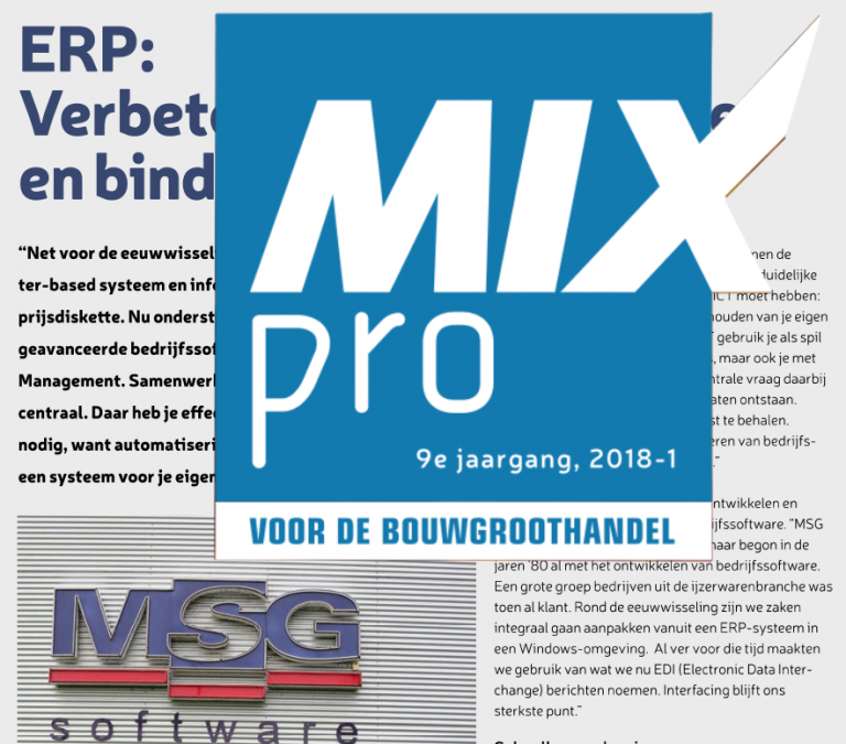 MSG: serie artikelen in de MixPro