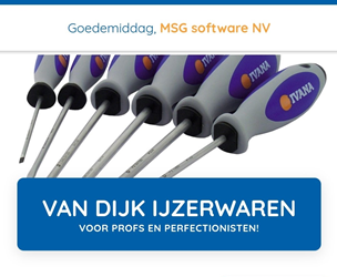 Van Dijk APP, e-commerce platform in wording