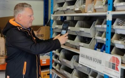 Van Rhijn Bouw, legt verbruiksregistratie vast met MSG scan op Android tablets