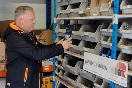 Van Rhijn Bouw, legt verbruiksregistratie vast met MSG scan op Android tablets