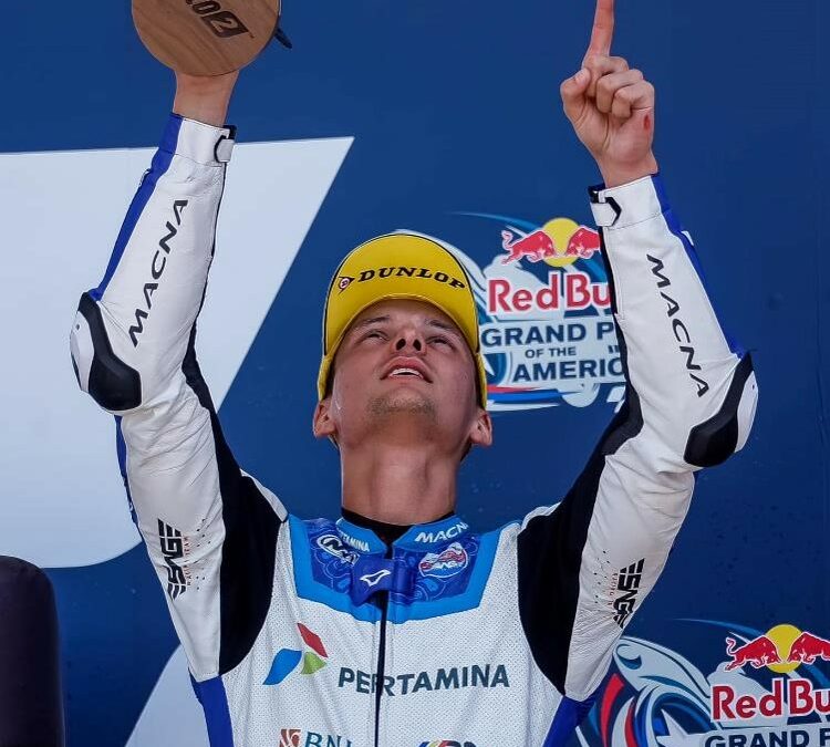 Eerste Podium Bo Bendsneyder in Moto 2 klasse!