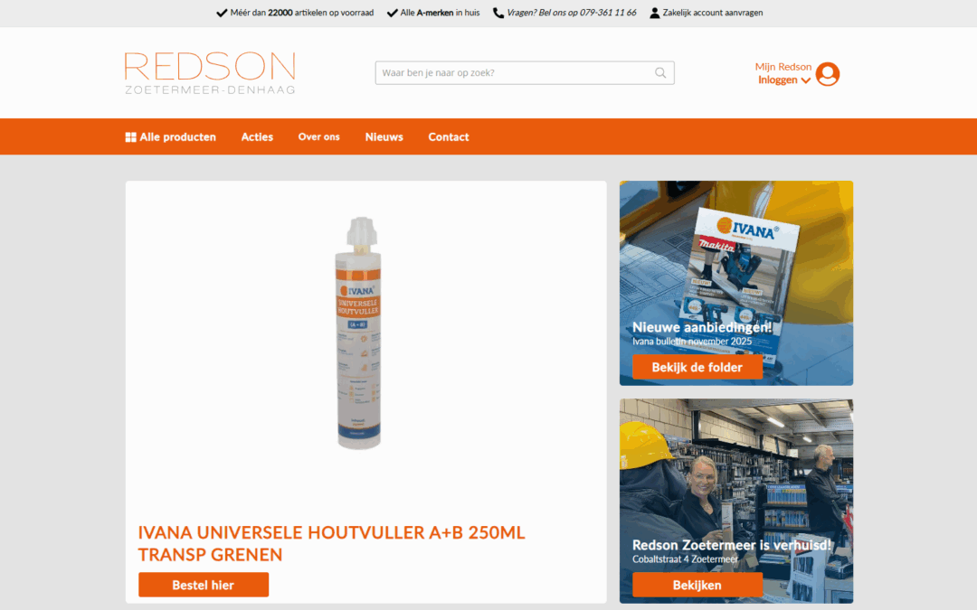Nieuwe portal Redson live op het MSG headless commerce platform!