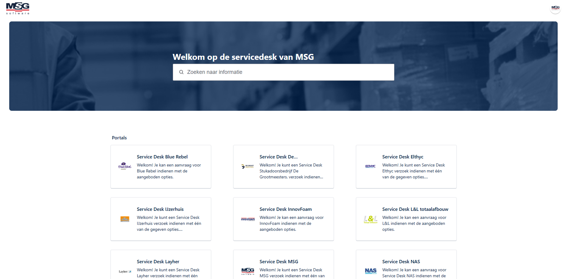 Banner servicedesk MSG software Service desk MSG software