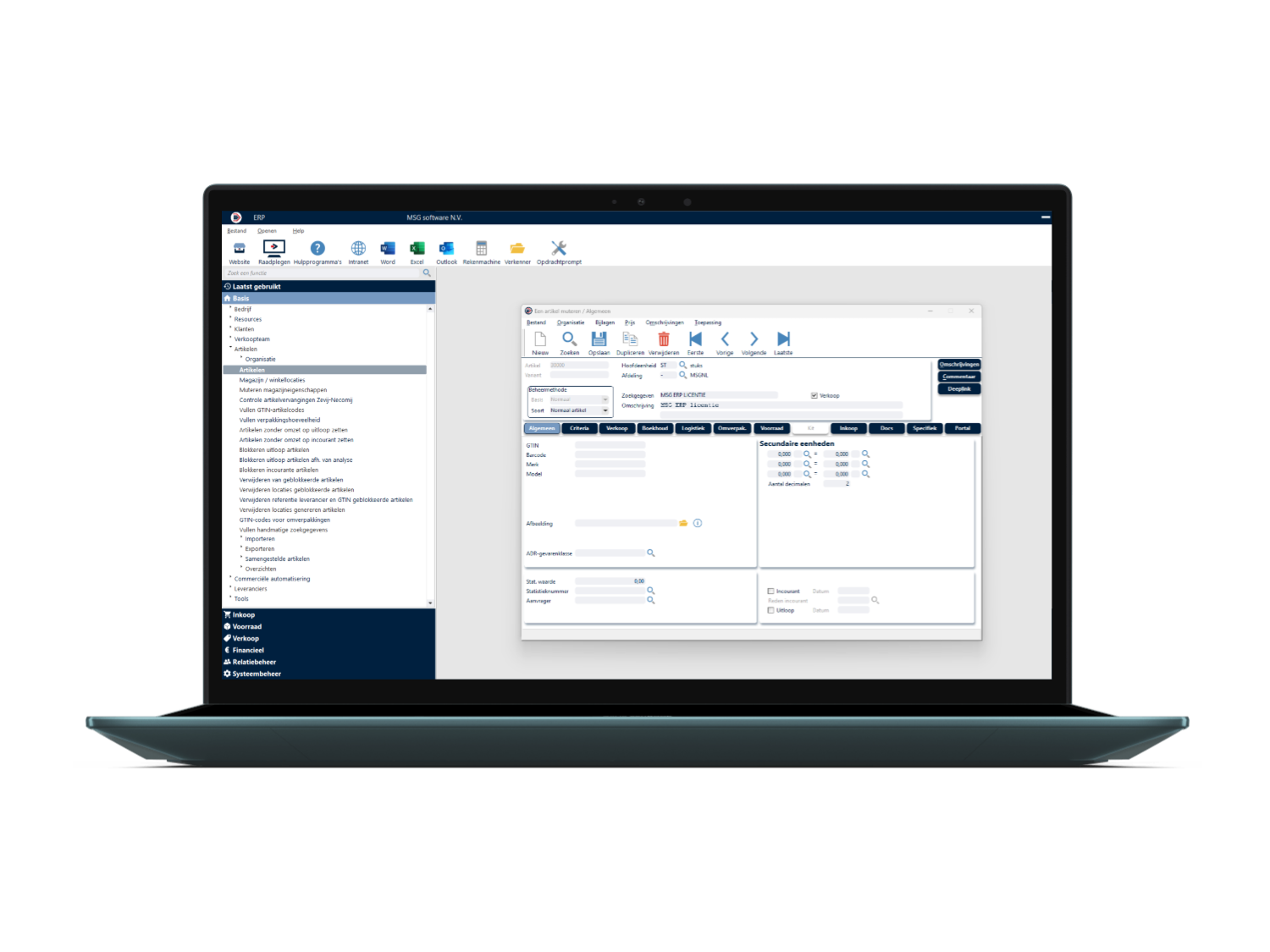 Laptop MSG ERP